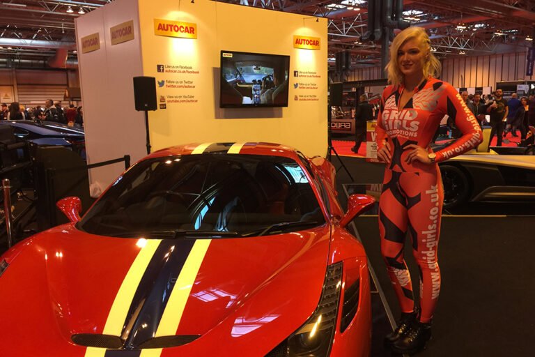 Promotional Models With Grid Girls Uk At The Autosport International Show 2015