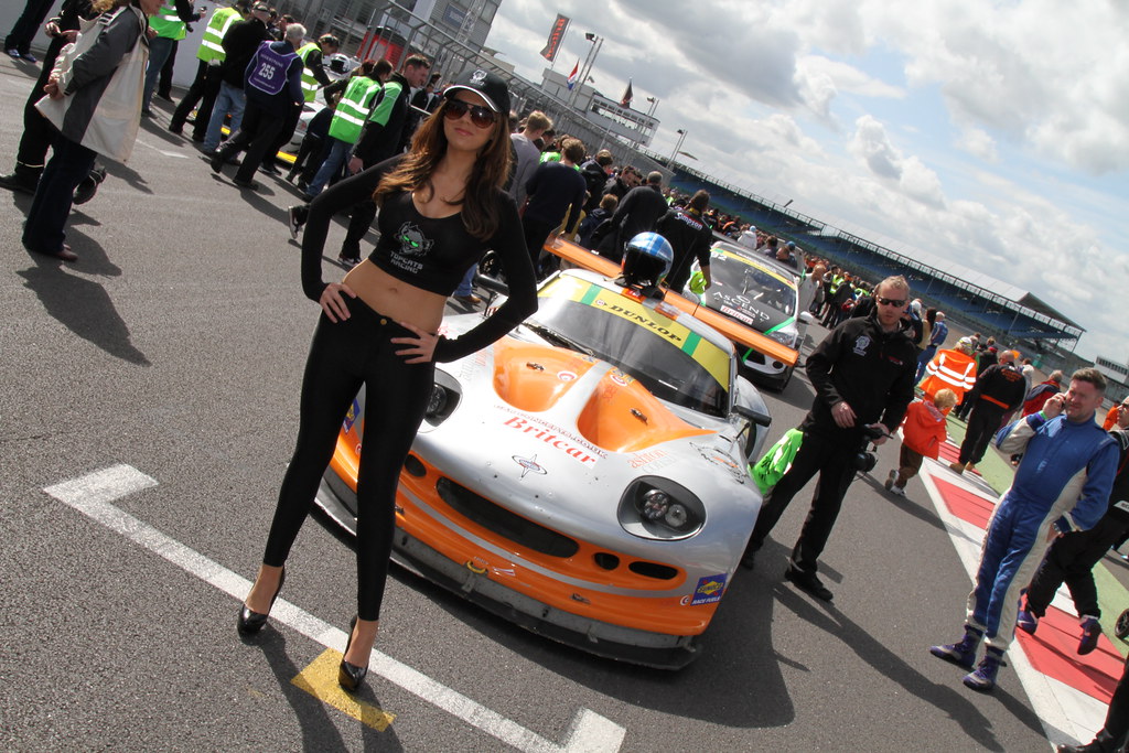 Grid Girl With Topcats Racing At The Silverstone Round For Britcar 24hr 2015