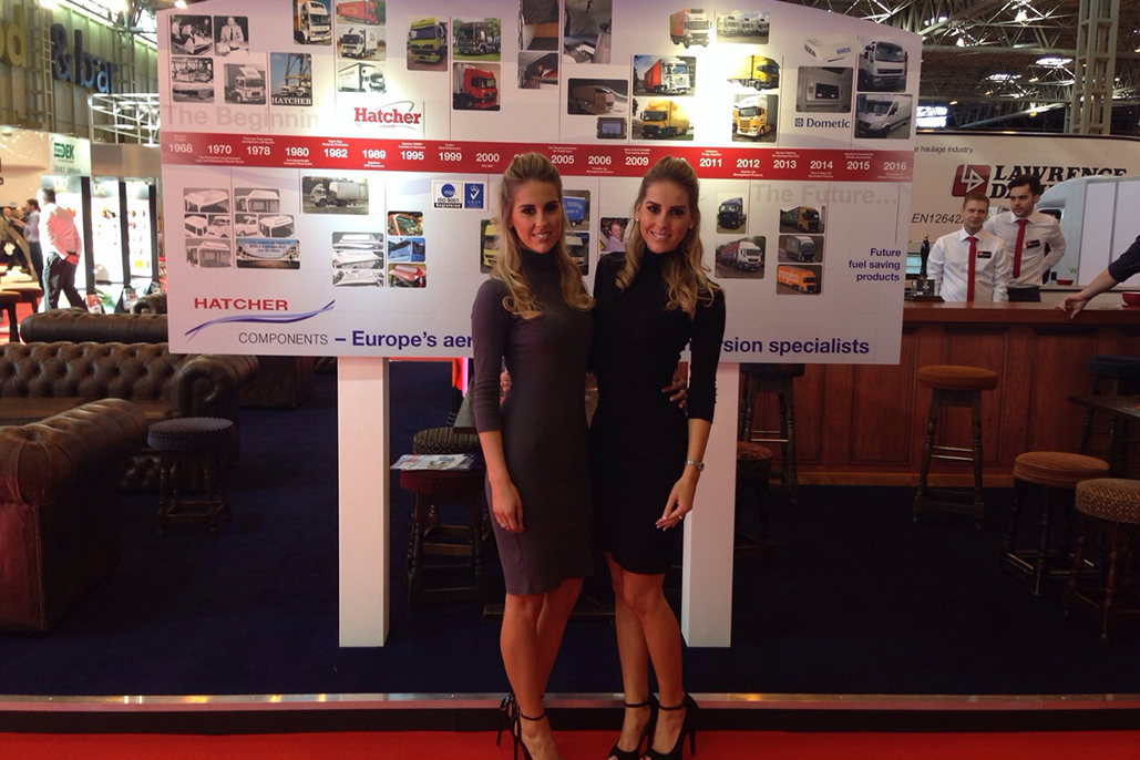 Promotional Models With Sb Components At The Commercial Vehicle Show (cv Show) 2015