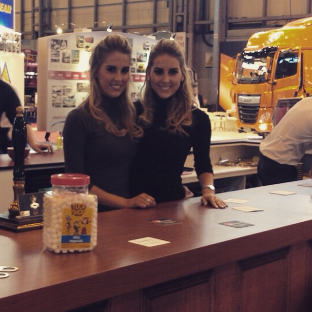 Promotional Models With Sb Components At The Commercial Vehicle Show (cv Show) 2015