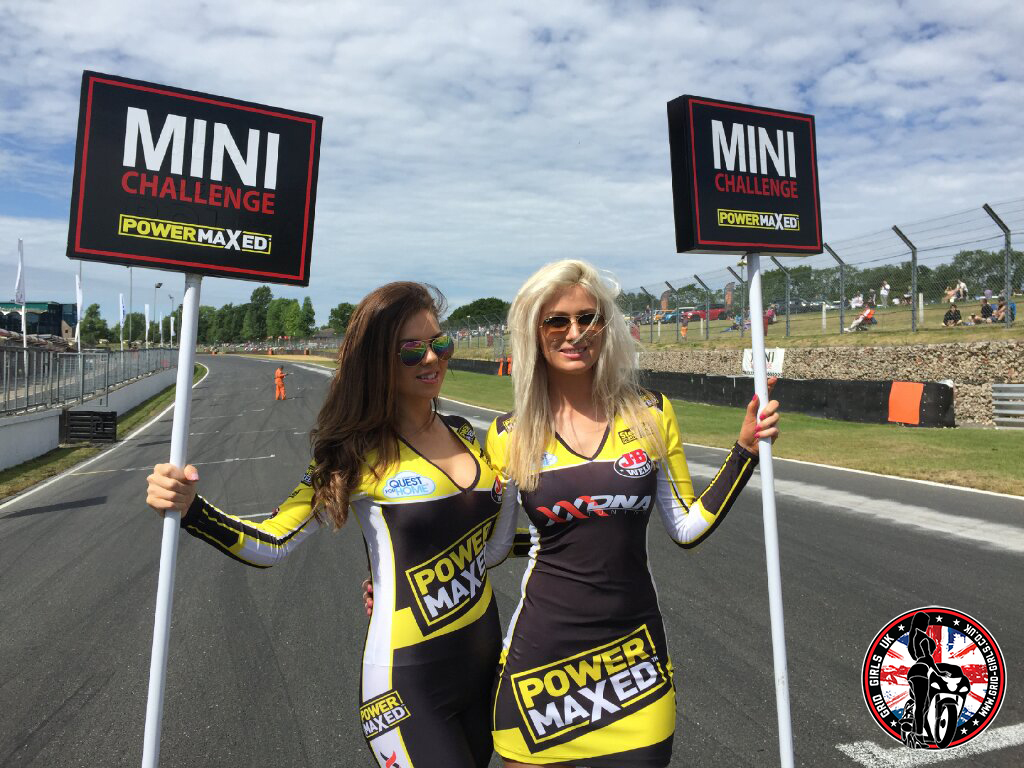 Grid Girls With Mini Challenge 2015 At Brands Hatch Mini Festival On 28th June 2015
