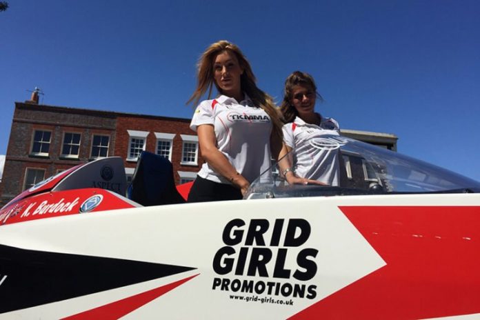 Promotional Models With P1 Superstock For Gosport Races Promotion On 7th July 2015