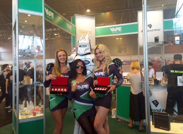Promotional Models With Vape Distribution At Vaper Expo In The Birmingham Nec On 11/12th July 2015