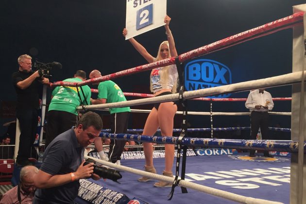 Ring Girls With Queensbury Promotions In Harrow On 30th October 2015