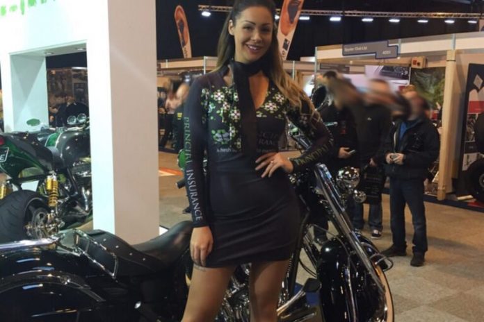 Promotional Models With Principal Insurance At Motorcycle Live 2015
