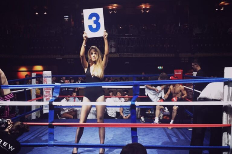 Ring Girls With Beats And Boxing ‘manchester Fight Night’ At 02 Ritz On 26th April 2016