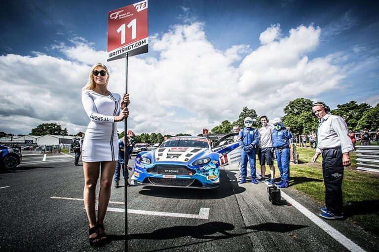 Grid Girls With Tf Sport At Oulton Park For British Gt On 30th May 2016