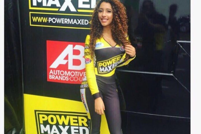 Grid Girl With Power Maxed At Coventry Motofest On 4/5th June 2016
