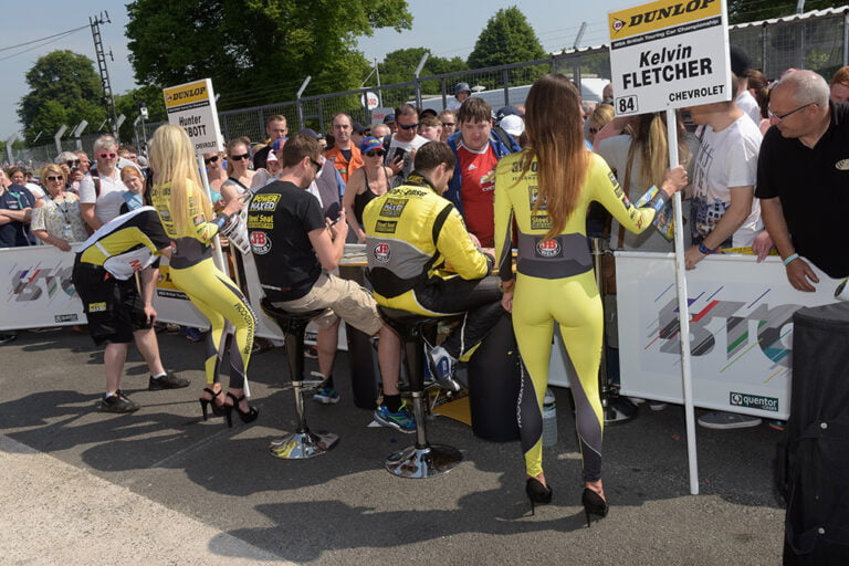 Grid Girls With Power Maxed Btcc At Oulton Park Btcc On 5th June 2016