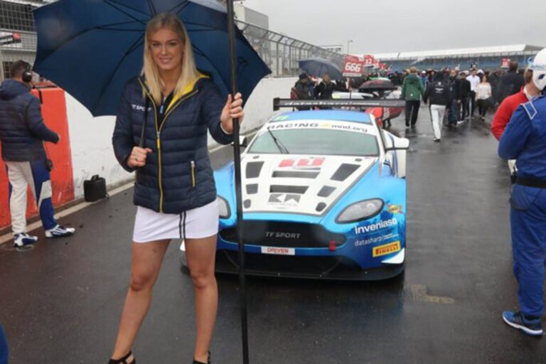Grid Girls With Tf Sport At Silverstone For British Gt On 12th June 2016
