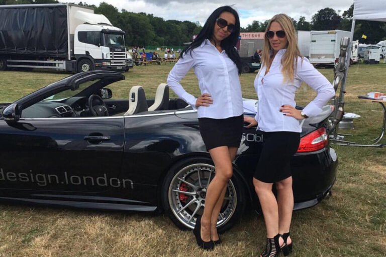 Promo Models With Vip Design London In Ragley Hall At The Game Fair On 31st July 2016