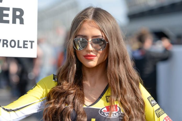 Grid Girls With Power Maxed Btcc At Silverstone Btcc On 18th September 2016