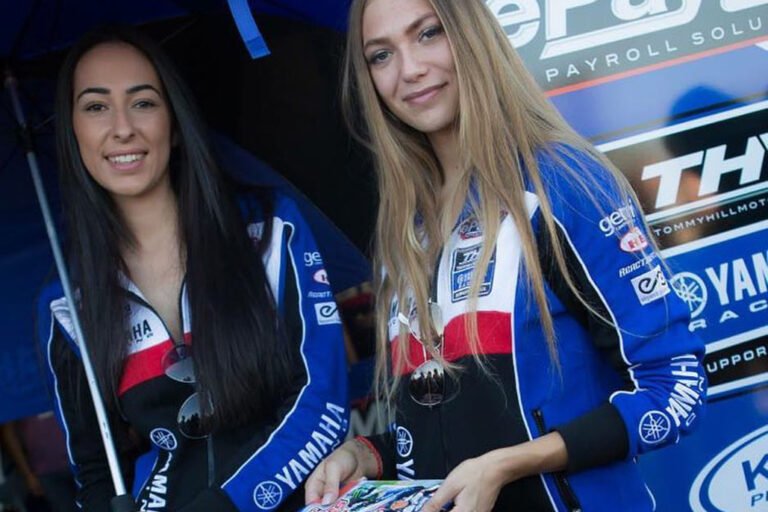 Grid Girls With Thm Motorsport At Donington Park British Superbikes On 18th September 2016