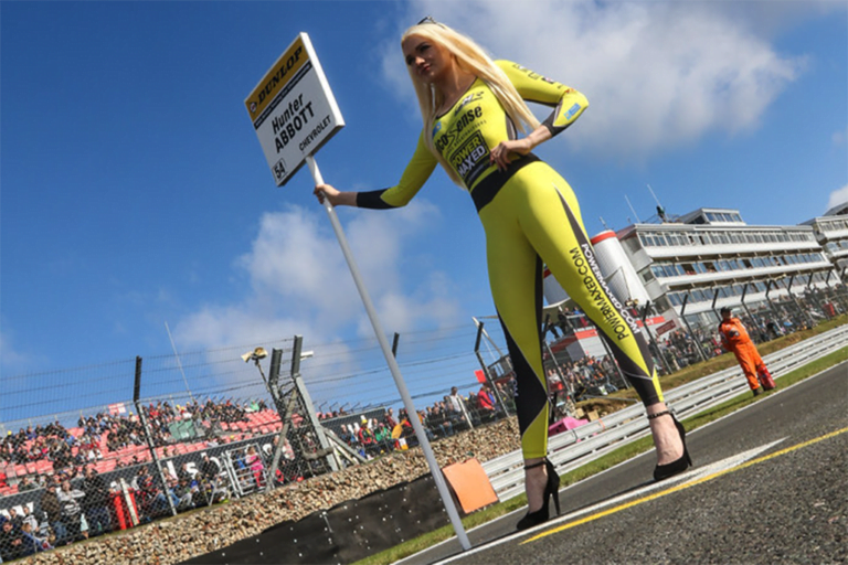Grid Girls With Power Maxed Btcc At Brands Hatch Btcc On 2nd October 2016