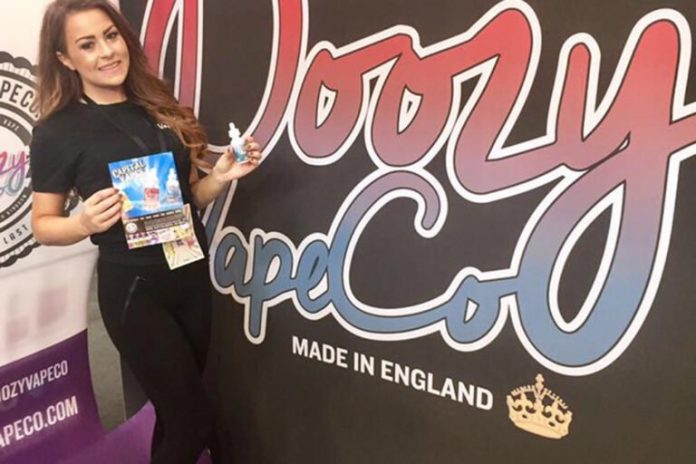 Promotional Models With Doozy Vape Co At Vaper Expo In Birmingham Nec On 15/16th Oct 2016
