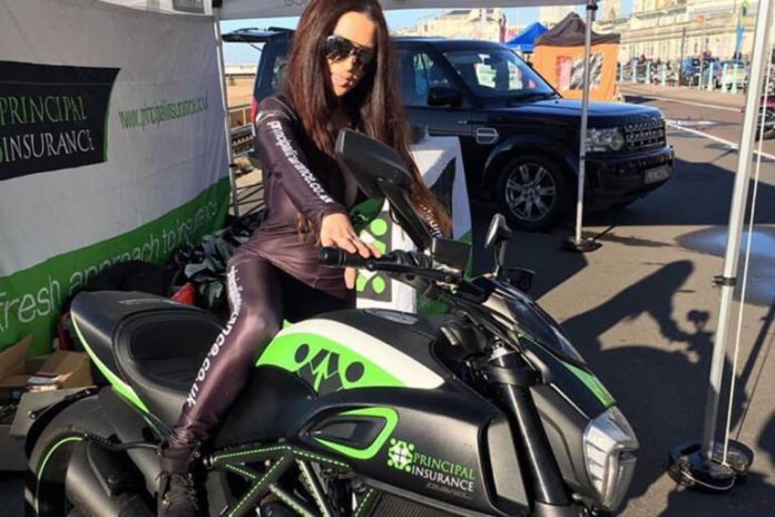 Promotional Models With Principal Insurance At The Brightona Show 2016