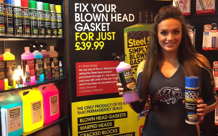 Promotional Model With Power Maxed At The Autosport International Show 2015 01