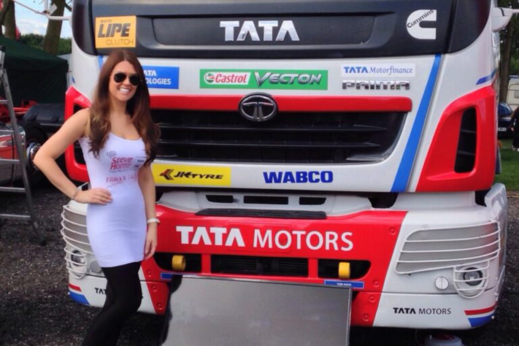 Promotional Model With Steve Horne Promotions At British Truck Racing Association 01