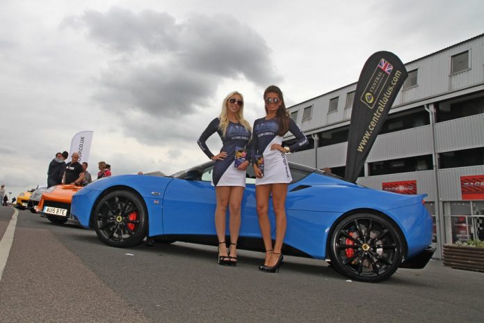 Promotional Models With Aib Insurance At Brands Hatch Lotus Car Festival On Sunday 16th Aug 2015 01