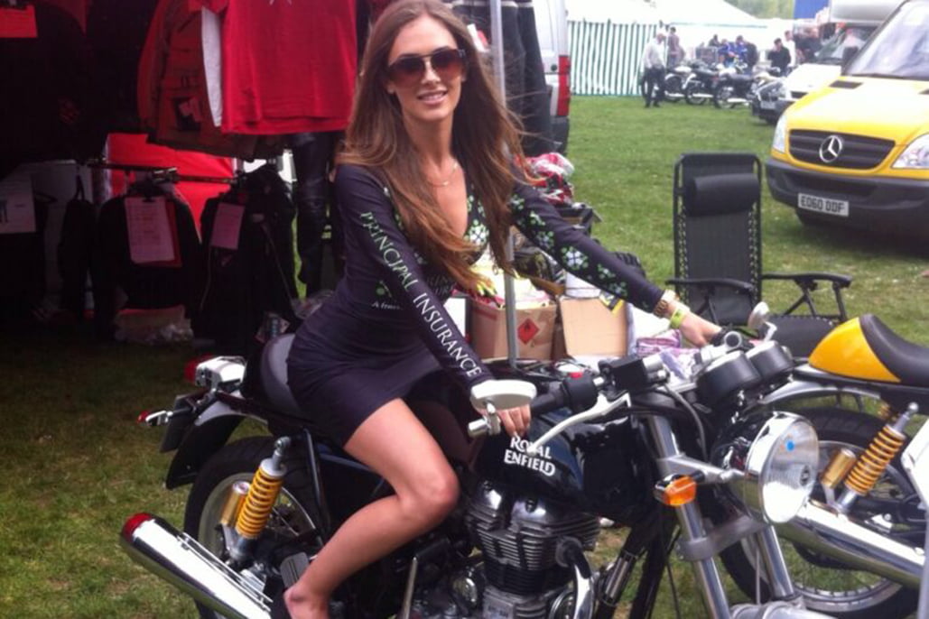 Promotional Models With Principal Insurance At The Mcn Festival Of Motorcycling 2015 01